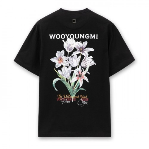 우*미  WYM 컬러 체인지 플라워 프린팅 티셔츠