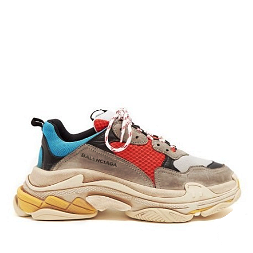 발렌시*가 BALENCIAGA 트리플S 스니커즈 - 멀티