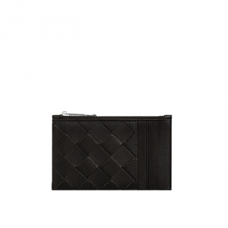 BOTTEGA VENETA 인트레치아토 지퍼 카드 케이스