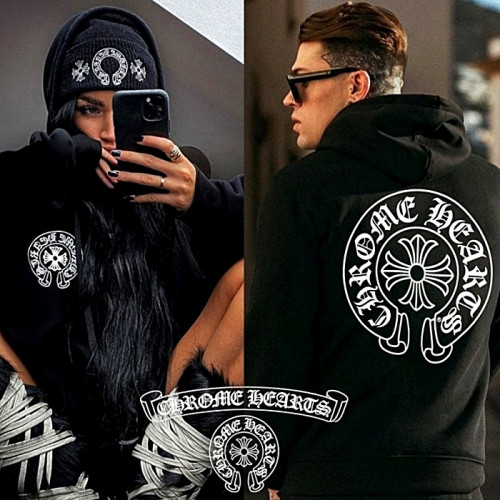크롬하츠 Chrome hearts  왕말굽 커플후드 티셔츠