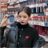 꼼데가*송 라운드 (제니.수지) 가디건 - 블랙