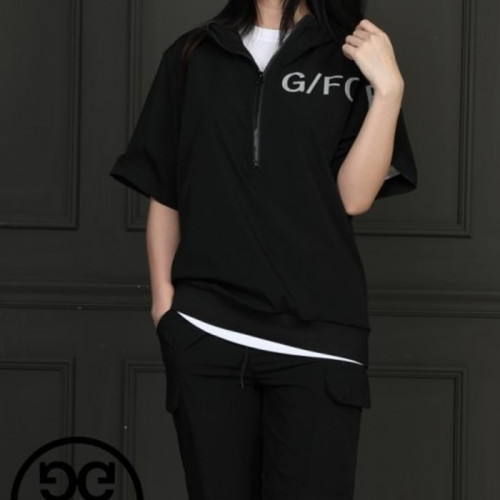 지*어   HALF SLEEVE HOODIE T-SHIRTS(MEN) 3ps 상하 & 이너티 고급 세트