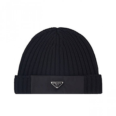 PRADA 나일론 울 비니 모자