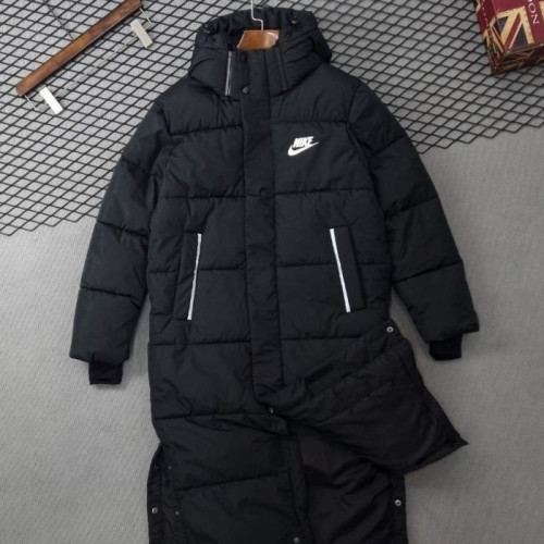 NIKE   오렌지로고 웰론 스카치배색 롱패딩