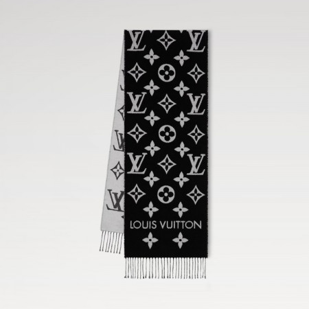 LOUIS VUITTON LV 에센셜 스카프 - 블랙