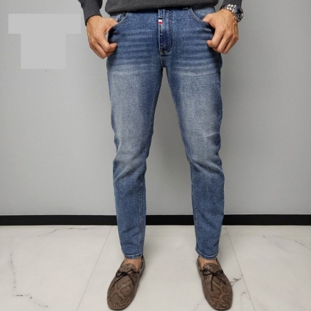 THOM BROWNE 화이트 라벨 163 청바지