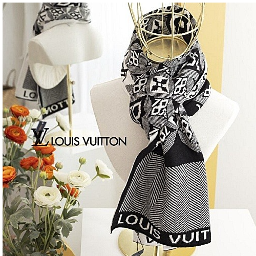 루이*통 LOUIS VUITTON 모노그램 클래식 양면 울머플러