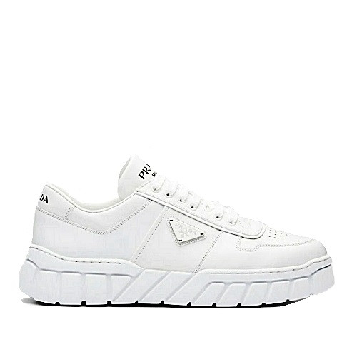 프*다 PRADA 가죽 스니커즈