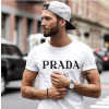 PRADA 밀라노 커플 티셔츠 - 화이트