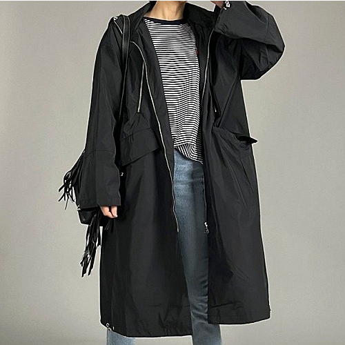 몽클*어 MONCLER 후드 롱 야상