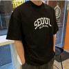BALENCIAGA 발렌시*가 SEOUL 로고 티셔츠